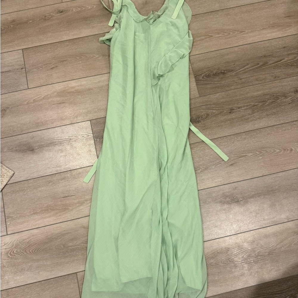 Christian Lacroix Light Green Maxi Dress